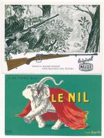 40 db RÉGI használatlan francia reklám képeslap plakátokról / 40 pre-1950 unused French advertising ...