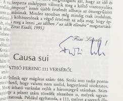 A Jelenkor és a Tiszatáj 5 db száma aláírásokkal (Karátson Endre, Kőrösi Zoltán, Faludy György, Kass...