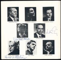 1970-1971 A Magyar Rádió és Televízió Szimfonikus Zenekarának prospektusa aláírásokkal (Kórodi Andrá...