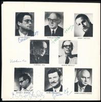 1970-1971 A Magyar Rádió és Televízió Szimfonikus Zenekarának prospektusa aláírásokkal (Kórodi Andrá...