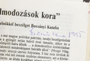 A Mozgó Világ 4 db száma aláírásokkal (Bossányi Katalin, Szemethy Imre, Heller Ágnes, Lugosi Lugó Lá...