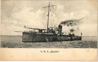 SMS Satellit Satellit-osztályú torpedóhajó / K.u.K. Kriegsmarine Torpedoboot / Austro-Hungarian Navy torpedo boat. G. Fano Pola 1908. (fl)