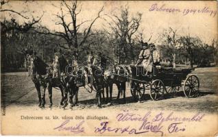 1904 Debrecen, sz. kir. város ötös díszfogata (EK)