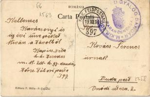 1916 Poiana Tapului, Fantana / mineral water spring (EK) + "K.U.K. FELDPOSTAMT 397"