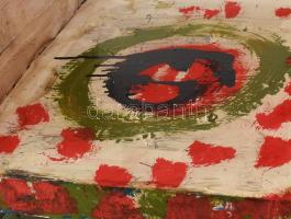 Bada Dada (Bada Tibor, 1963-2006): Cím nélkül. Vegyes technika, kollázs, applikáció (tükrök és egyéb...