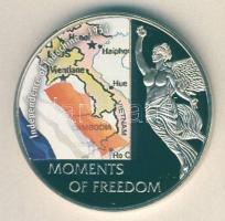 Libéria 2006. 10$ "Szabadság pillanatai - Indokína függetlensége 1954." multicolor T:PP Liberia 2006. 10 Dollars "Moments of Freedom-Independence of Indichina 1954." multicolor C:PP