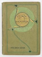 Kner Izidor: Eszmék és viaskodások. Gyoma, 1906., Kner Izidor, 8+408 p. Kiadói szecessziós aranyozott,festett egészvászon-kötés, márványozott lapélekkel, a borítón kopásnyomokkal, kissé foltos lapélekkel.