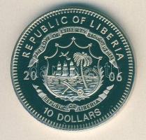 Libéria 2006. 10$ "Szabadság pillanatai - Globális háború a terrorizmus ellen 2001" multic...