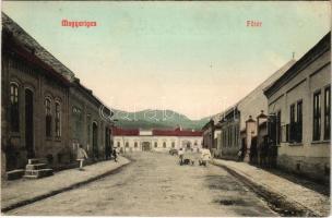 1913 Magyarigen, Ighiu; Fő tér. Schäser Ferenc kiadása / main square