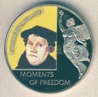 Libéria 2006. 10$ "Szabadság pillanatai - Protestáns reformáció 1517." multicolor T:PP Liberia 2006. 10 Dollars "Moments of Freedom-Protestant Reformation 1517." multicolor C:PP