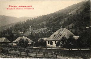 Brusztura, Lopuhiv (Máramaros); erdészlak. Kaufmann Ábr. és fiai kiadása, Fornvald József amateur felvétele / forestry house