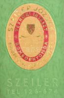 1941 Nyomda- és rokonipari évkönyv. Bp., Székely Nyomda. Korabeli reklámokkal. Kiadói aranyozott fél...