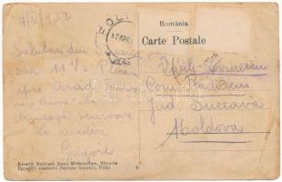 1922 Piski, Simeria; Str. Principesa Elisabeta / Erzsébet hercegnő utca, üzletek. Maticsek Anna műte...