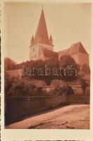 cca 1920-1930 "Die Heltauer Kirchenbu(r)g", Az erdélyi nagydísznódi (Cisnadie/Heltau/Hielt...