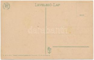 Érsekújvár, Nové Zámka; Berek részlet, hajóhíd. Vasúti levelezőlapárusítás 4. 1918. / pontoon bridge