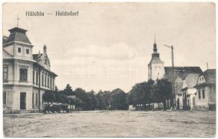 Höltövény, Heldsdorf, Halchiu; utca / street view (EK)