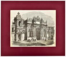 cca 1860 Istanbul fametszet paszpartuban 23x20 cm