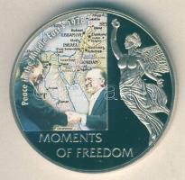 Libéria 2006. 10$ "Szabadság pillanatai-Közép-Keleti béke 1978." multicolor T:PP Liberia 2006. 10 Dollars "Moments of Freedom-Peace in the Middle-East 1978." multicolor C:PP