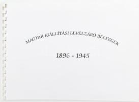 Magyar kiállítási levélzáró bélyegek 1896-1945, színes illusztrációkkal