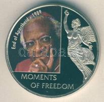 Libéria 2006. 10$ "Szabadság pillanatai-Apartheid vége 1989." multicolor T:PP Liberia 2006. 10 Dollars "Moments of Freedom-End of Apartheid 1989." multicolor C:PP