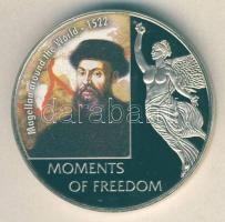 Libéria 2006. 10$ "Szabadság pillanatai - Magellán a föld körül 1522." multicolor T:PP Liberia 2006. 10 Dollars "Moments of Freedom-Magellan around the world 1522." multicolor C:PP