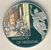 Libéria 2006. 10$ "Szabadság pillanatai-Huszita felkelés 1419." multicolor T:PP Liberia 2006. 10 Dollars "Moments of Freedom/Hussite rebellion 1419." multicolor C:PP