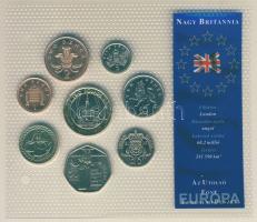 Nagy-Britannia 1998-2005. 1p-2Ł 8klf db, kereskedői szettben T:1