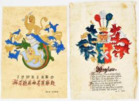 cca 2000 össz. 5 nemesi család címere (Dedinszky de Dedina, Aranyosi Töttösi Töltéssy, budai Szabóky...