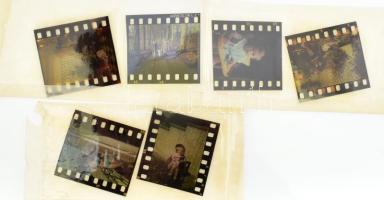 11 db fotótasak, bennük vegyes negatívokkal