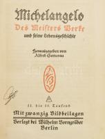 Michelangelo. Des Meisters Werke und seine Lebensgeschischte. Hrsg. von Alfred Gemerau. Berlin,én., ...