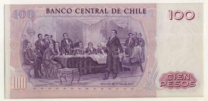 Chile 1983. 100P dekoratív, nagyalakú bankjegyes, bélyeges borítékon, bélyegblokkal, elsőnapi bélyeg...
