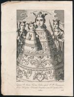 cca 1836 A radványi Szűz Mária-kegyhely oltára + Mária-szobor az andocsi Nagyboldogasszony-bazilikáb...