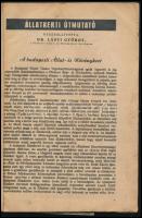 Dr. Lányi György: Állatkerti útmutató. A budapesti Állat- és Növénykert. 1952. Papírkötés, kopottas ...
