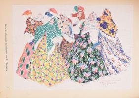 cca 1920-1930 "Der blaue Vogel" német színházi előadás reklámanyaga: ismertető prospektus,...