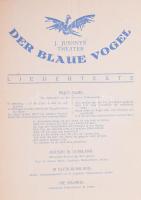 cca 1920-1930 "Der blaue Vogel" német színházi előadás reklámanyaga: ismertető prospektus,...
