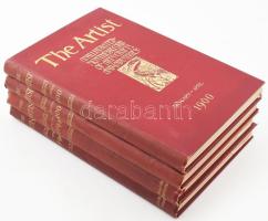 1898, 1899, 1900 The Artist 4 db kötet (1898. Szeptember-December, 1899. Január-Április, 1900. Januá...