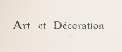 1905, 1913 Art el Décoration, 3 db (1905. 2. félév, 1913 1. és 2. félév)