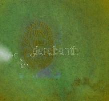 Zsolnay eozin mázas kisváza, jelzett, minimális kopással, m: 6 cm