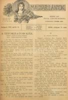 1923 Magyar lányok. XXIX. évf. 1-36. sz. 1924. jan 1. -dec 20. Szerk. Tutsek Anna. Képes lap fiatal lányok számára. [Bp., Singer és Wolfner], 5-46,49-576 p. Átkötött félvászon-kötésben, kopott borítóval, az elején néhány lap hiánnyal (közte az évfolyam és az 1. szám címlapja), egy lap hiánnyal (47/48 p.), szakadt, sérült lapokkal, restaurált lapokkal, de ezek között hiányos és sérült is van (275-278, 287-288.)