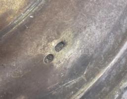 Sterling ezüst (Ag) gyertyatartó pár, jelzett, m: 6 cm