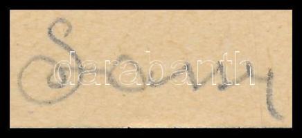 Sassy Attila (1880-1967): Ex libris Desiderius Réz, klisé, papír, jelzett, 10×8 cm