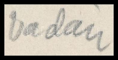 Vadász Endre (1901-1944): Markovits Lajos, Stark Jenő, 2 db klisé, papír, jelzett, 11×9 cm