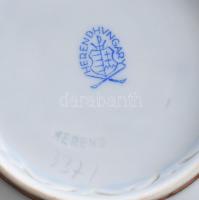 Herend Poissons (halas) mintás csésze alátéttel, jelzett, rizsszemes áttört díszítéssel, hibátlan, d...