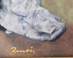 Goebel Renoir, Artis Orbis porcelánkép, számozott 28/4999, 25x19 cm, fakeretben 35x29 cm