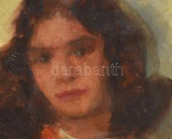 Farkas Eszter (1900-1983), 1924-1929 között Nagybányán tanult: Női portré. Olaj, vászon. Jelezve job...