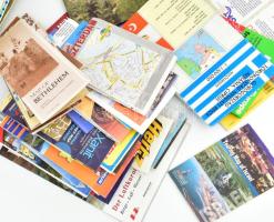 Nagy vegyes modern térkép tétel, kb. 40-50 db. Különféle méretben, változó állapotban