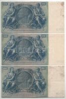 Német Harmadik Birodalom 1935. 100M (3db, ebből 2db sorszámkövető) T:XF,VF German Third Reich 1935. ...