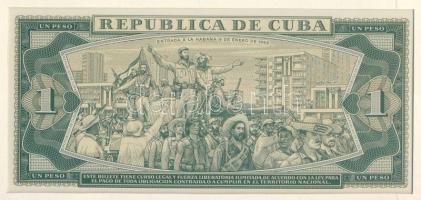 Kuba 1982. 1P dekoratív, nagyalakú bankjegyes, bélyeges borítékon, bélyegblokkal T:I