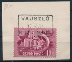 1951 Ötéves terv II. 10f "VAJSZLÓ / PU. LEVÉLSZEKRÉNYBŐL"