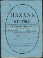 1865 Hazánk s a külföld 19. szám, fametszetű illusztrációkkal